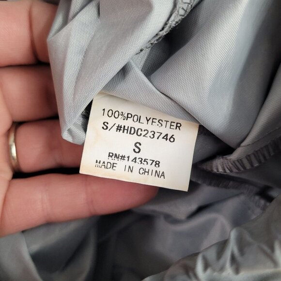 Hot & delicious womens small gray windbreaker pants jogger elastic drawstring - Picture 5 of 9